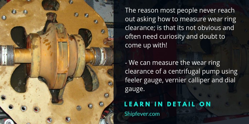 How To Measure Wear Ring Clearance In Centrifugal Pump