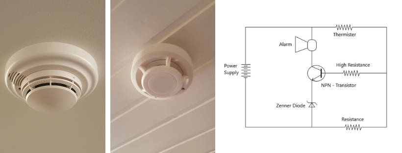 heat detector working circuit diagram