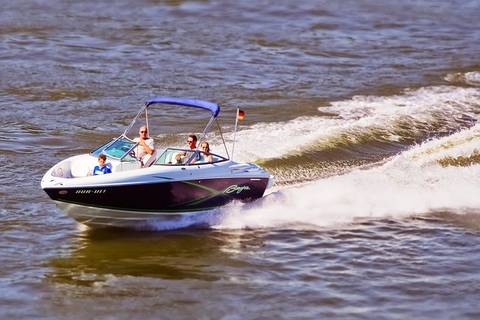 A Deck Boats is perfect for water sports and spending quality time with family.